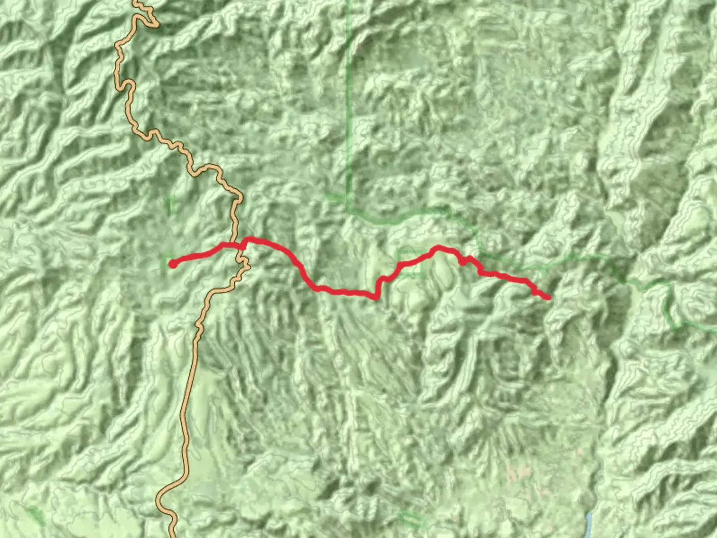 An image depicting the trail Pipestem Trail and its surrounding area.