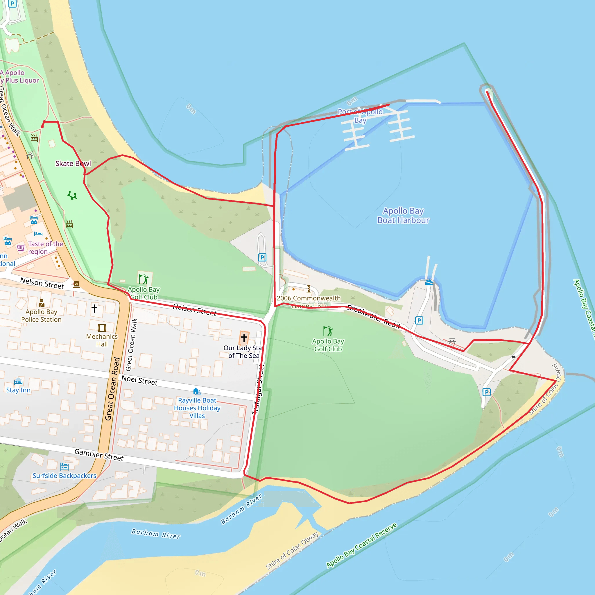 Apollo Bay Walk mobile static map