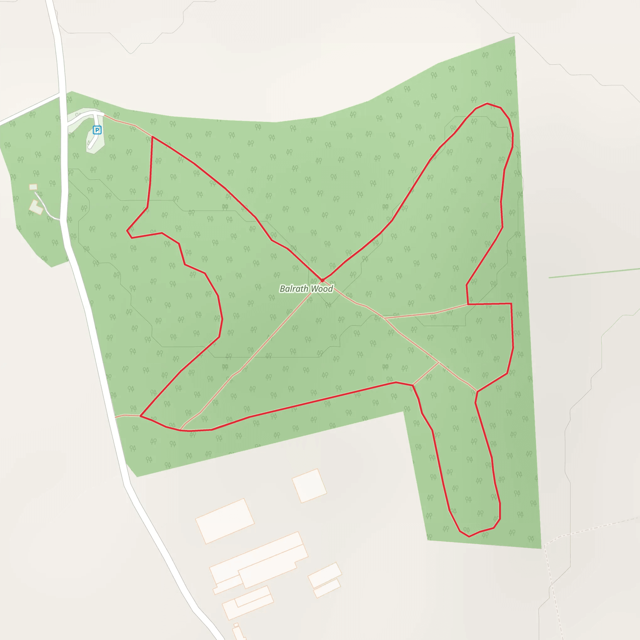 Balrath Wood - Long Walk mobile static map