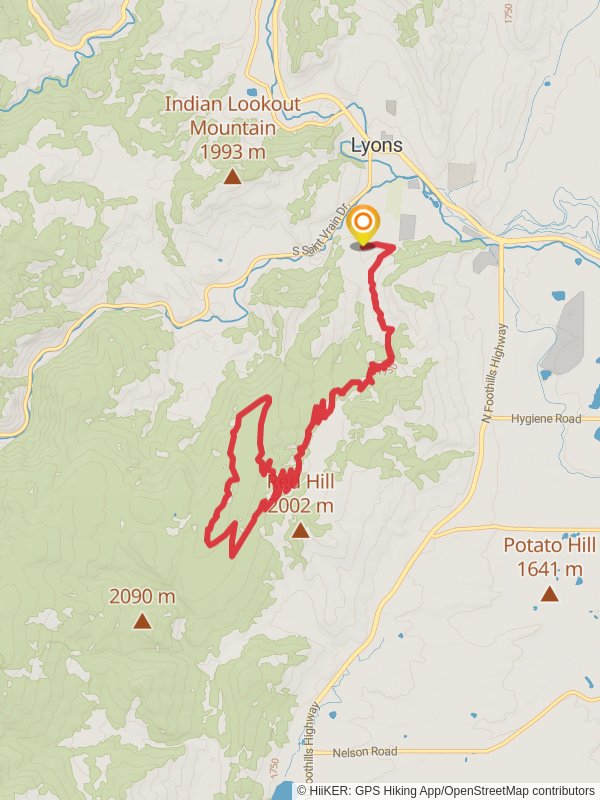 Picture Rock - Wild Turkey Loop Trail mobile static map