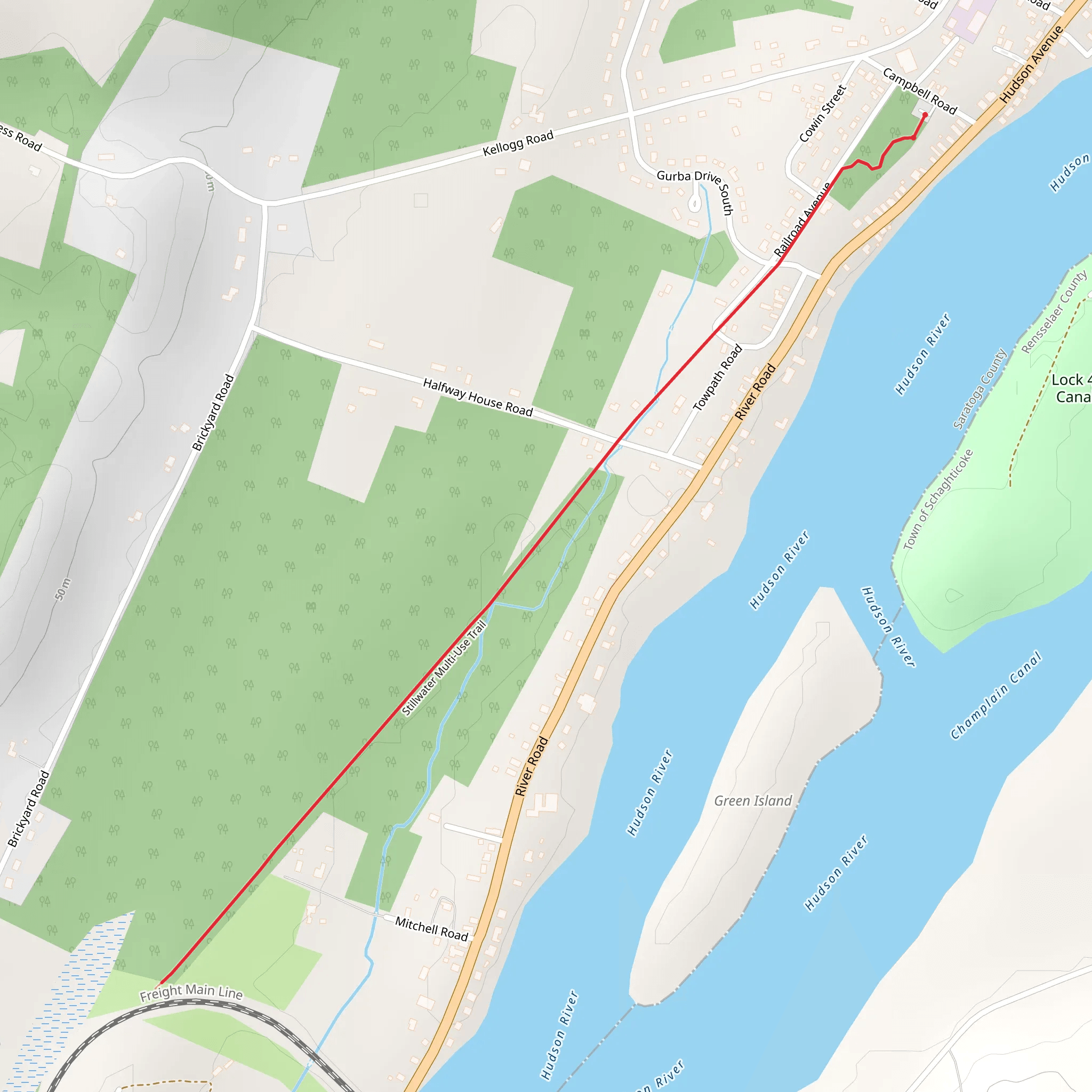 Stillwater Multi use Trail mobile static map