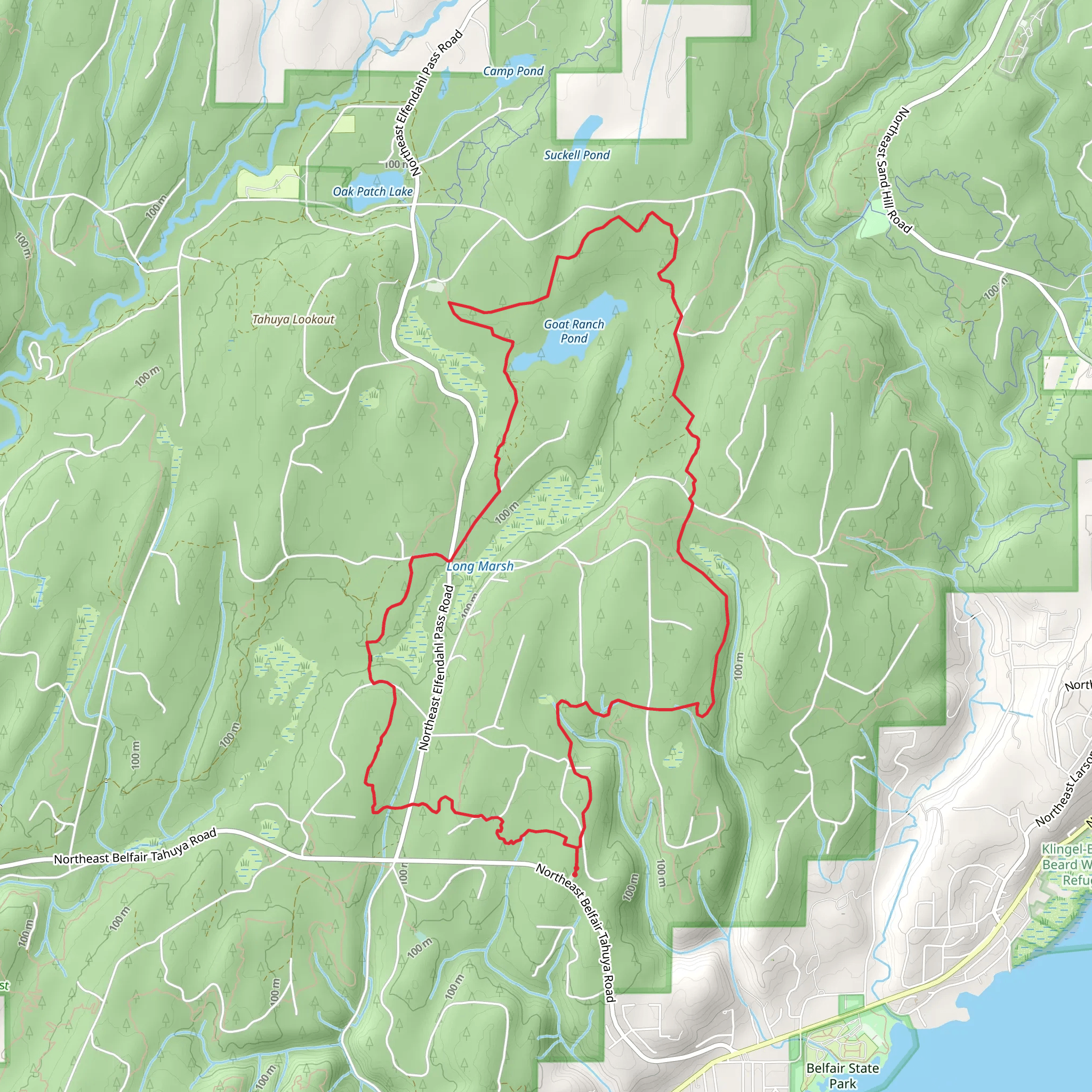 Tahuya River, Mission Creek Staging and Mission Creek Loop Trail mobile static map
