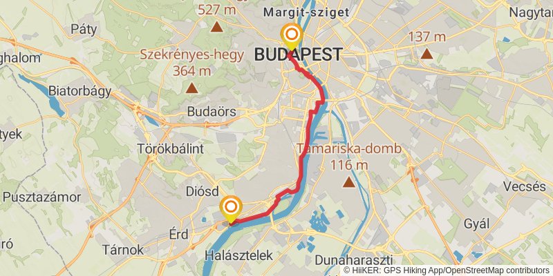 Sultans Trail stage 18 Map