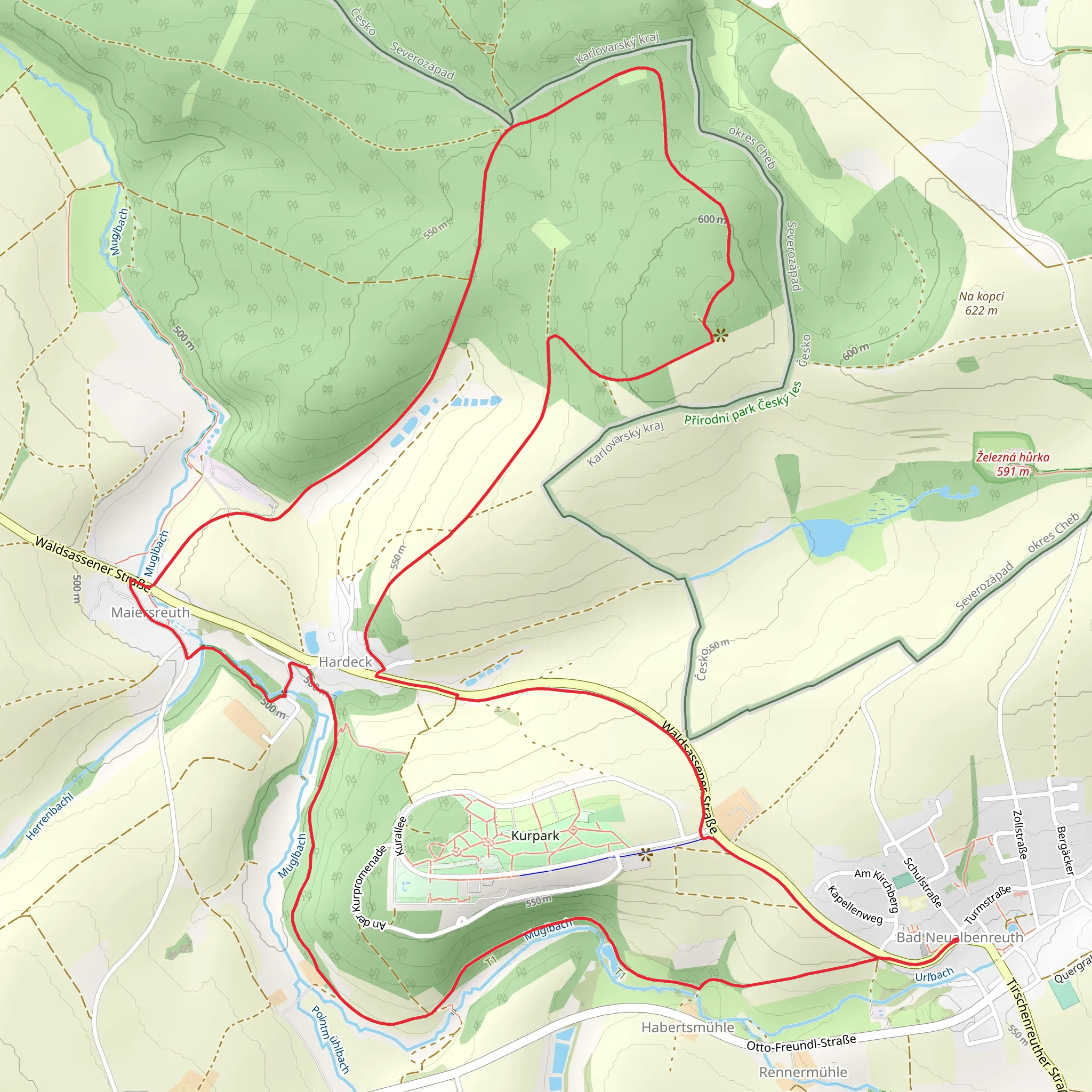 Muglbach Loop Weg mobile static map