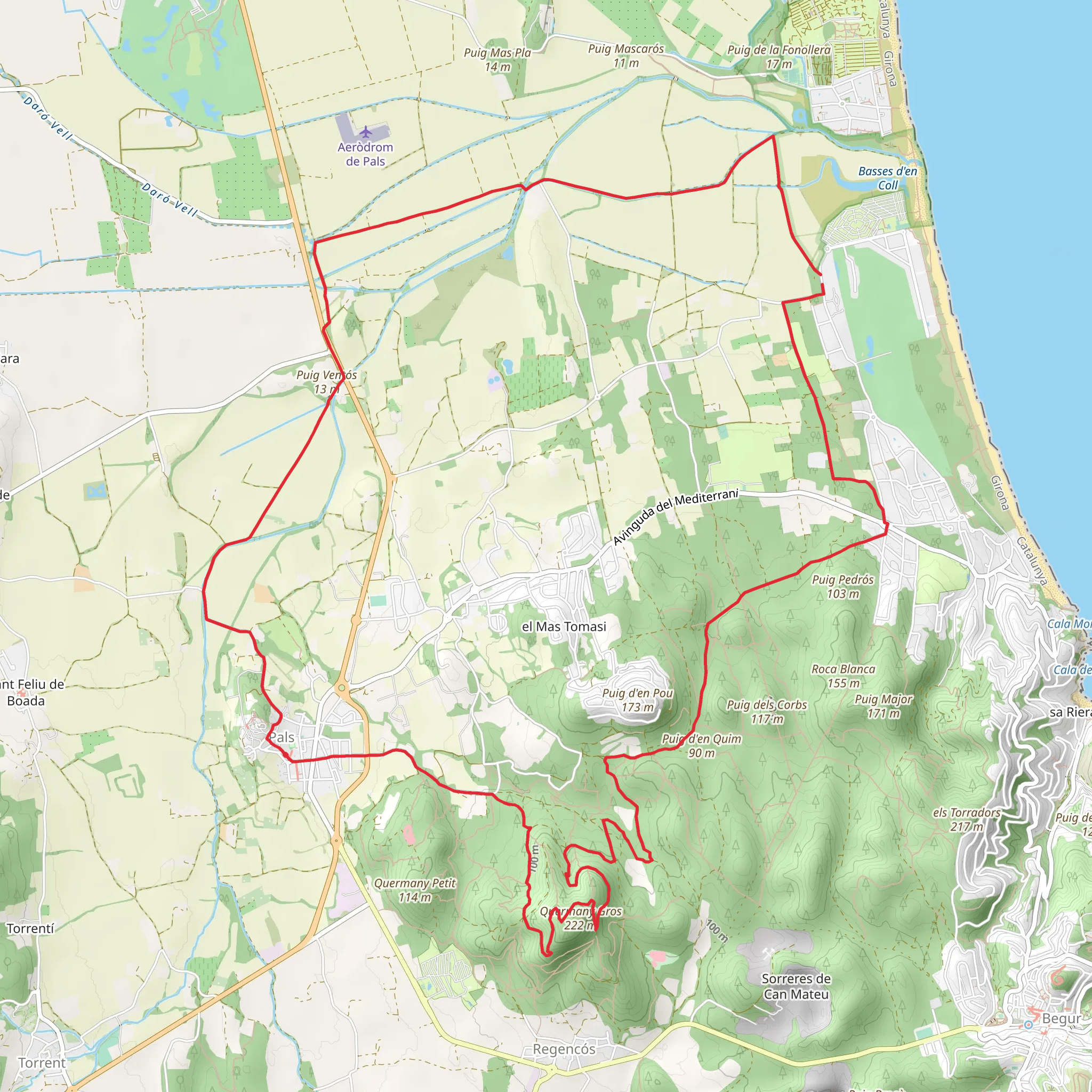Pals Trail PR C 108 mobile static map