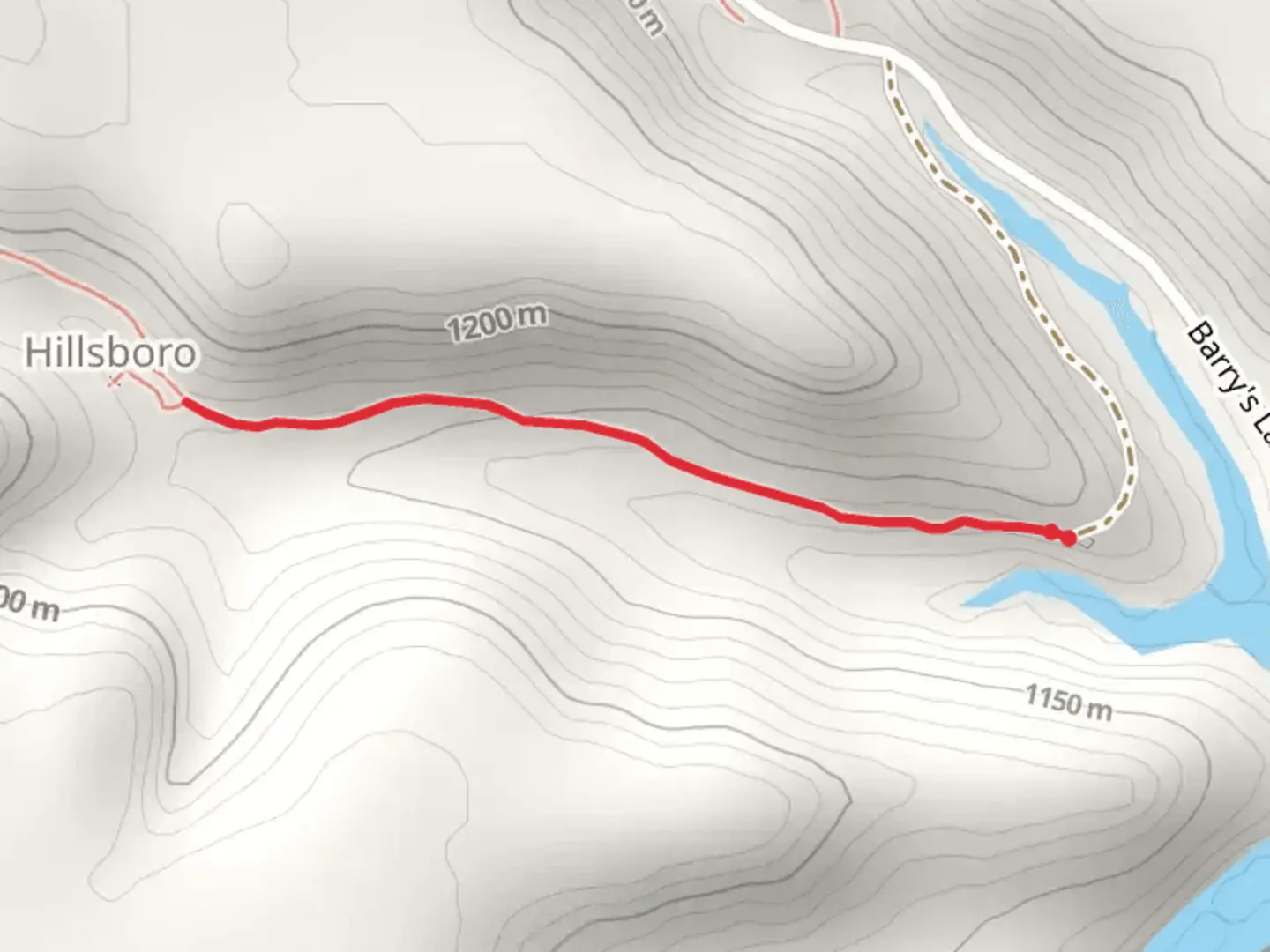 An image depicting the trail Hillsboro Trail and its surrounding area.