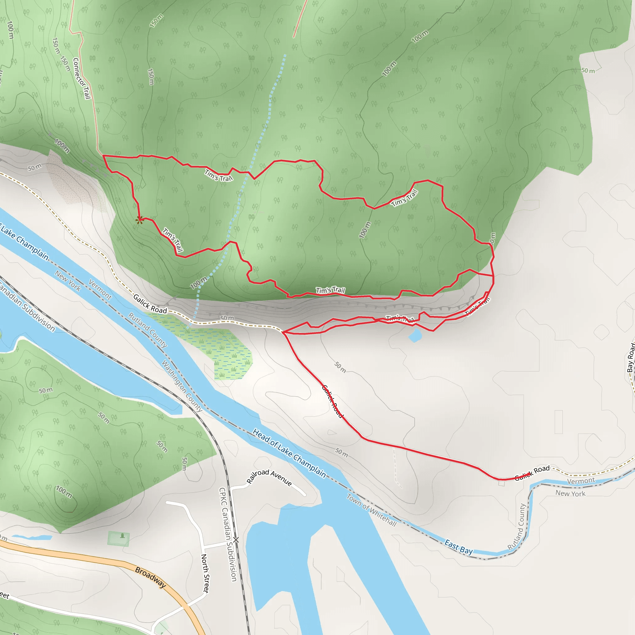 Tim's Loop Trail mobile static map