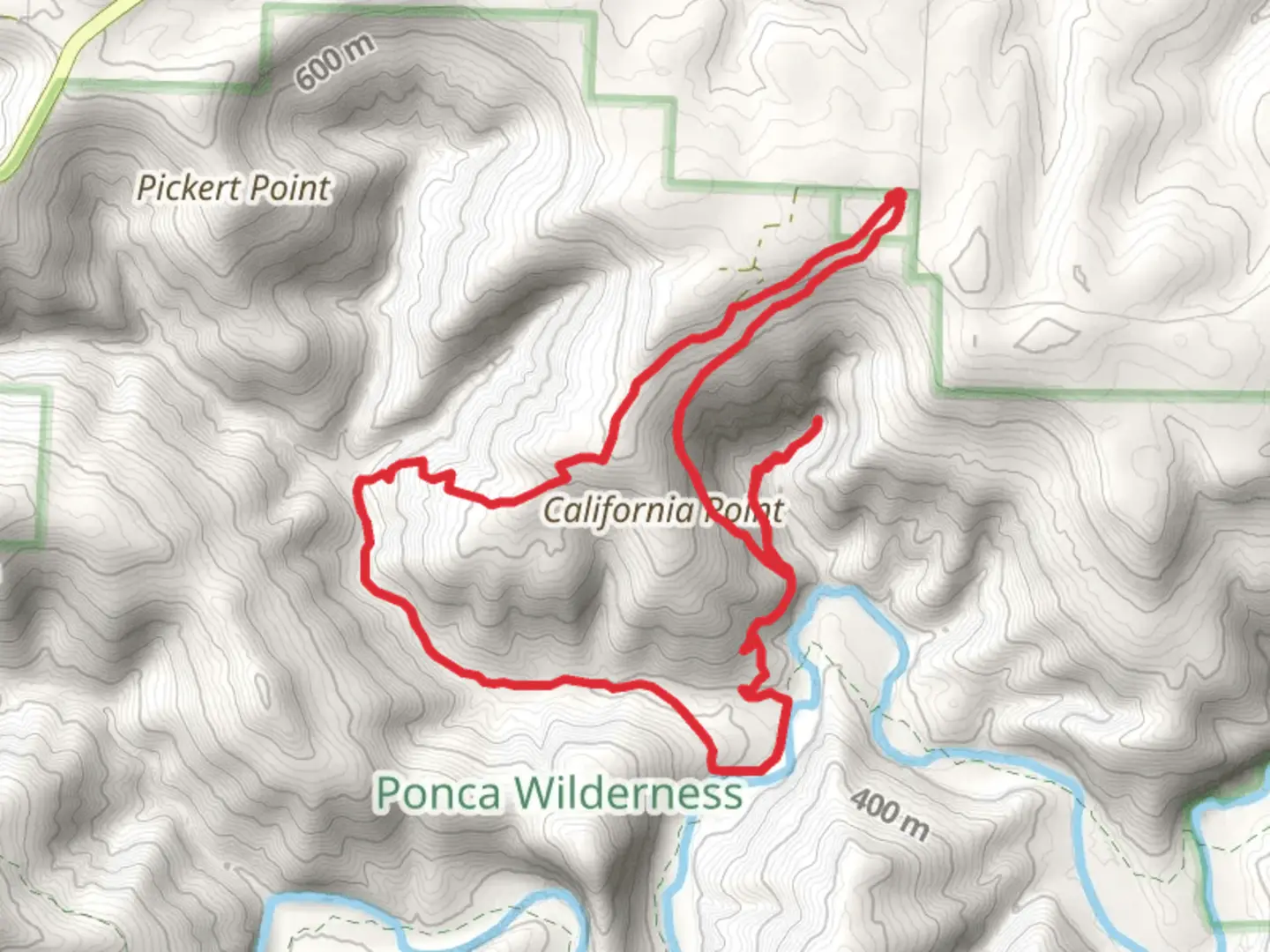 An image depicting the trail River to HH and Sneeds Creek Loop Trail and its surrounding area.