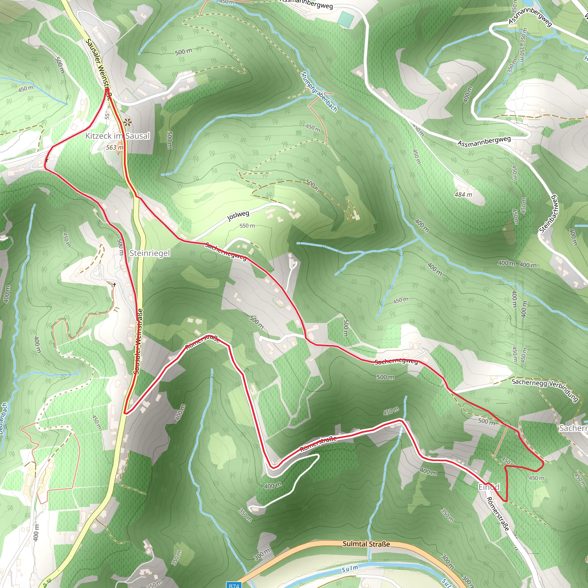 Kitzeck - Einöd K3 mobile static map