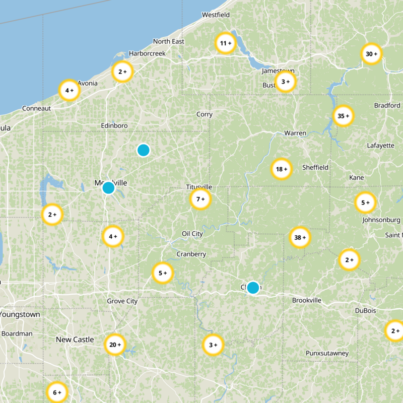 Venango County Static Map