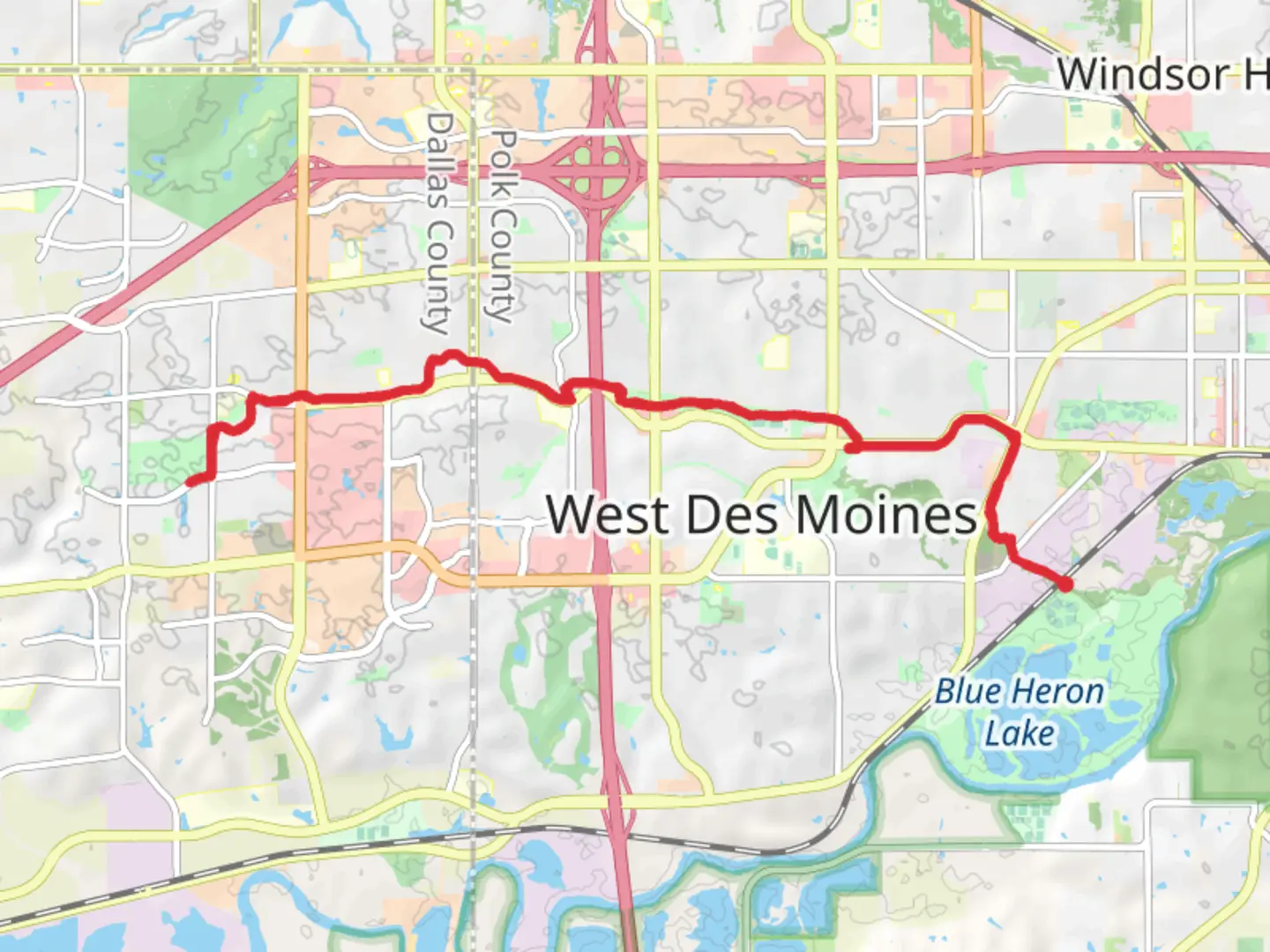 An image depicting the trail Jordan Creek Trail and its surrounding area.