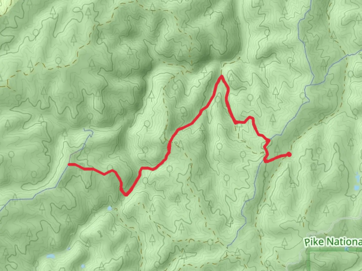 An image depicting the trail West Creek Trail and its surrounding area.