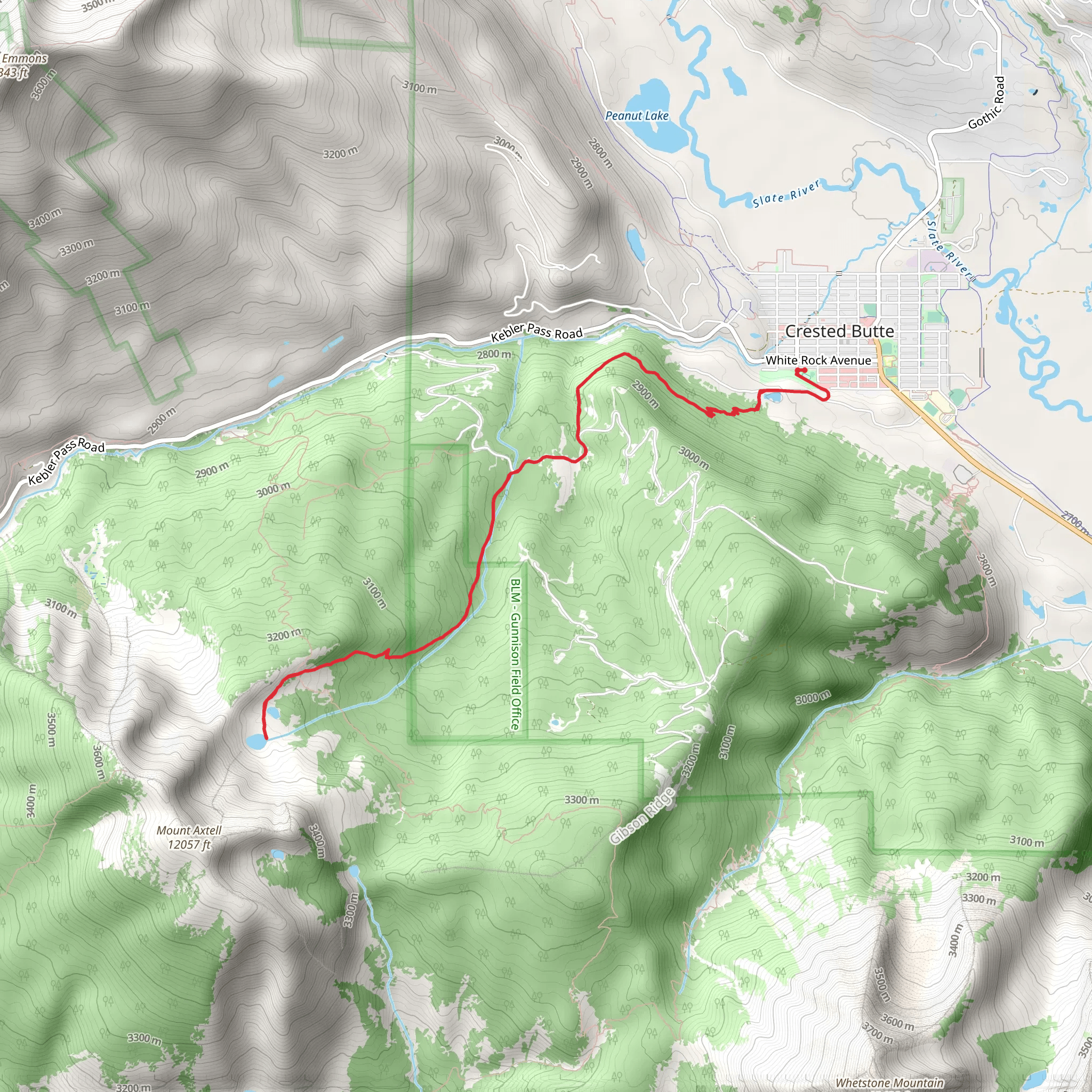 Wildcat Creek - Green Lake Trail mobile static map