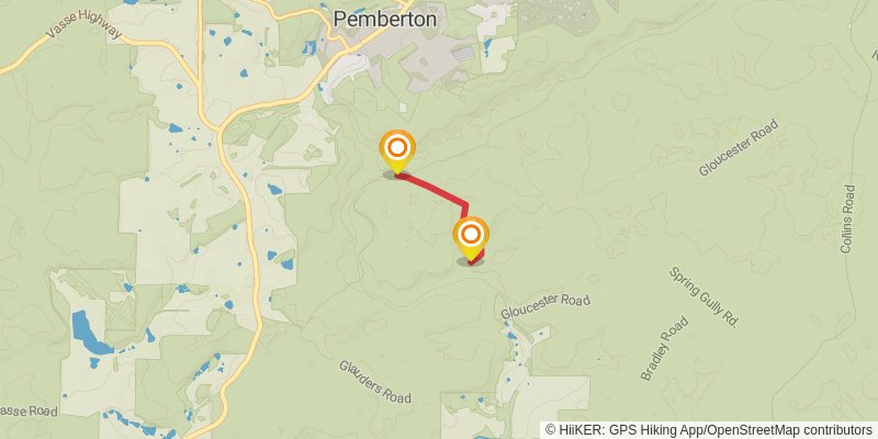 Bibbulmun Track alt 9 Map