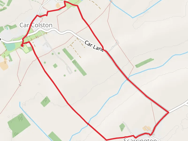 Scarrington Loop mobile static map