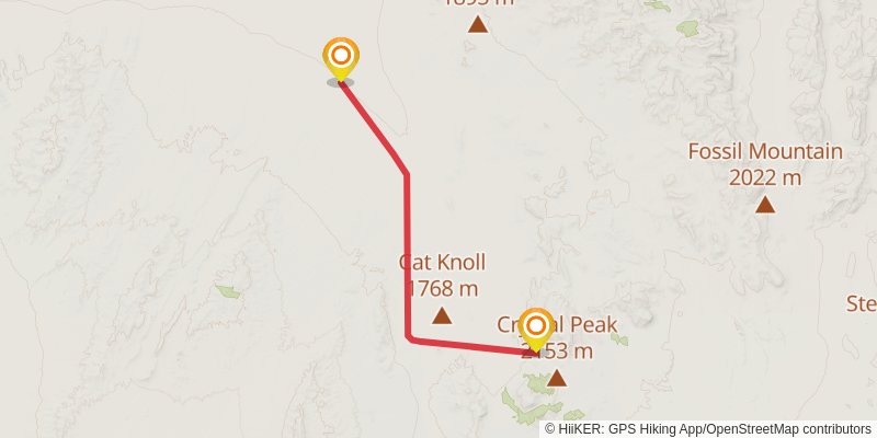 American Discovery Trail North Route stage 313 Map