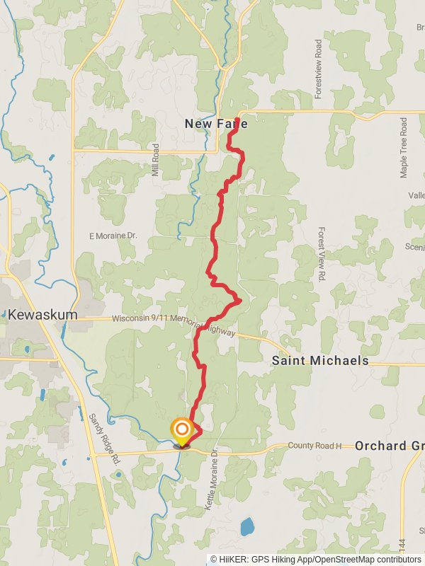 Ice Age Trail from County Road H