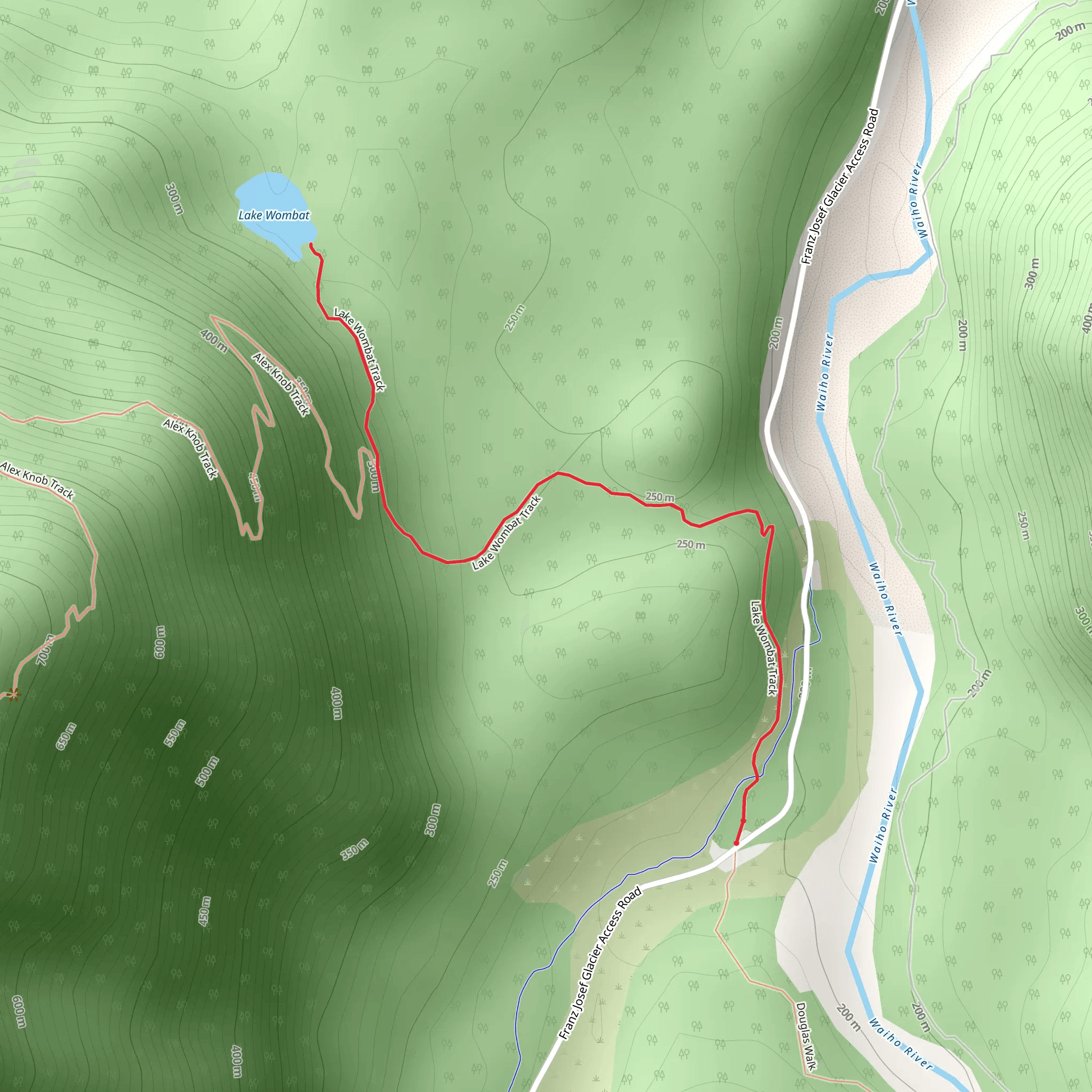 Lake Wombat Walk mobile static map