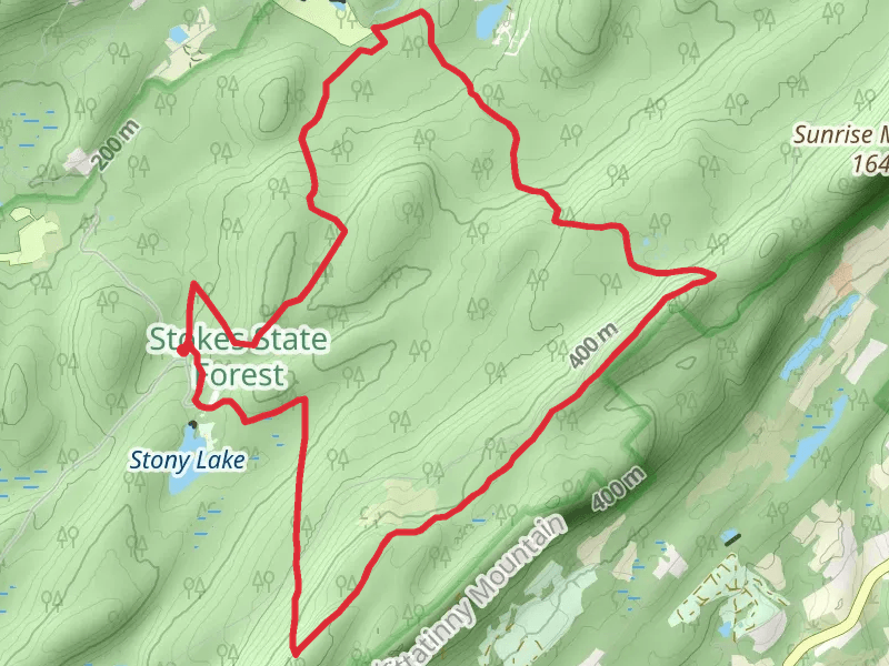 Stony Lake Trail, Silver Mine Trail and Tinsley Trail Loop