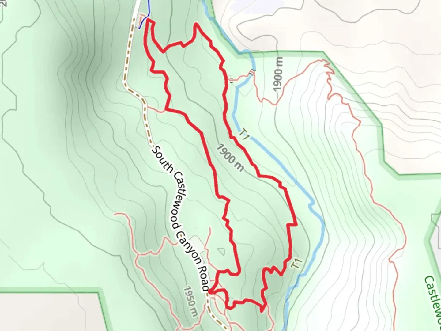 An image depicting the trail Creek Bottom and Cherry Creek Loop Trail and its surrounding area.