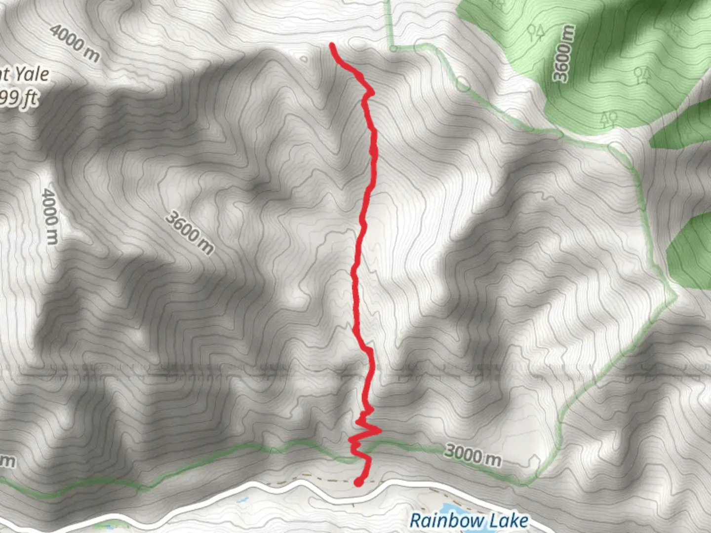 An image depicting the trail Colorado Trail - Rainbow Lake and its surrounding area.