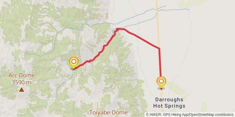 American Discovery Trail North Route stage 338 Map
