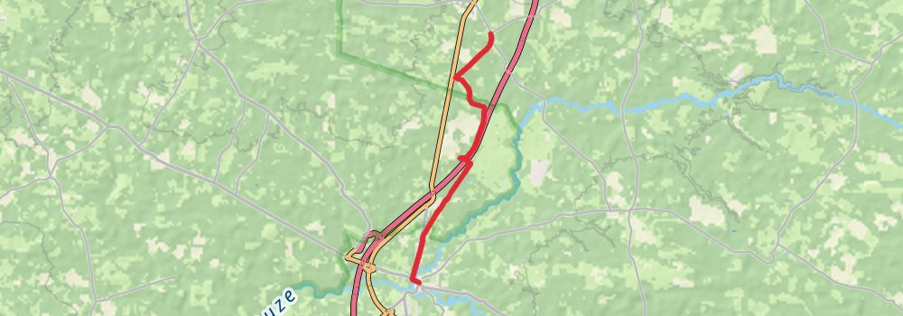 Camino Perl-Saint Jean Pied de Port via Vézelay stage 60 Map