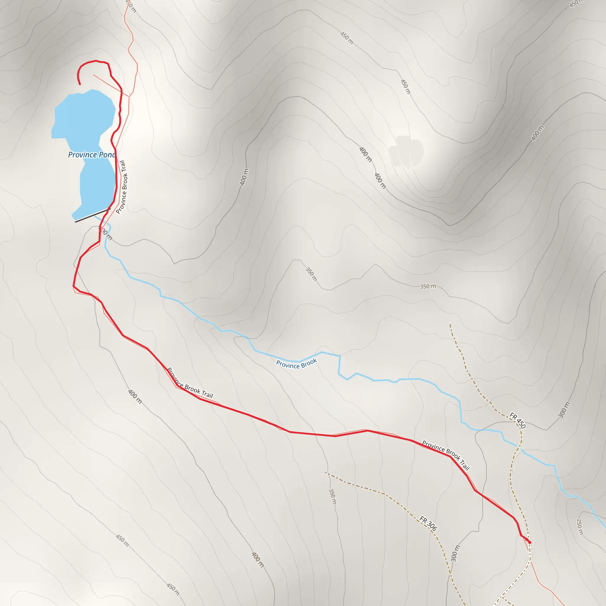 Province Brook Trail mobile static map