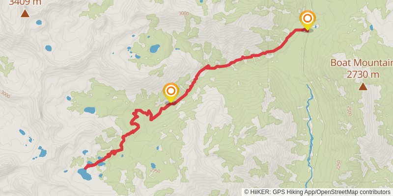 Blue Danube Lake via West Fork Beaver Creek Trail stage 2 Map