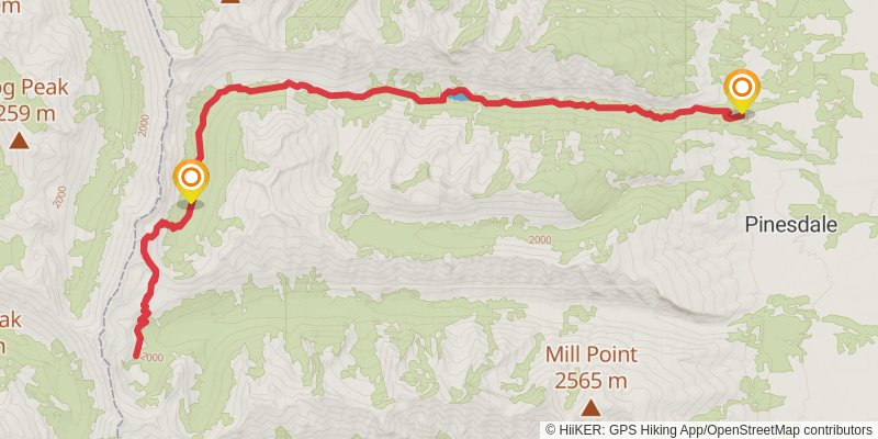 Fred Burr Creek Trail stage 3 Map