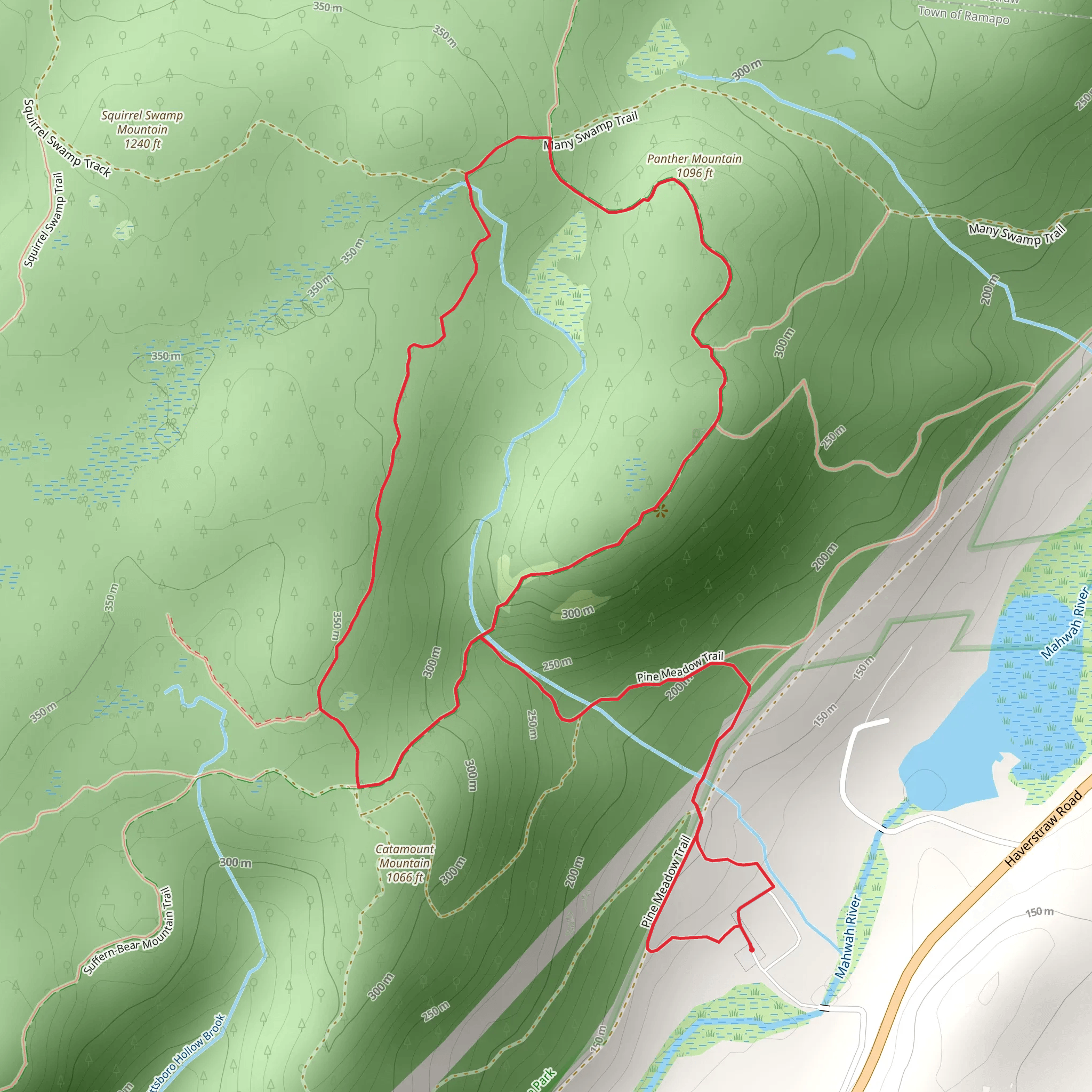 Suffern-Bear Mountain Trail Loop mobile static map