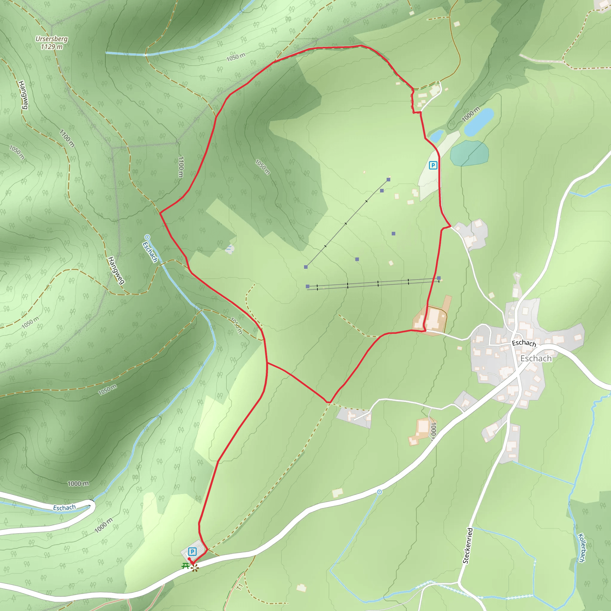 Gletscheralpe Eschach Loop mobile static map