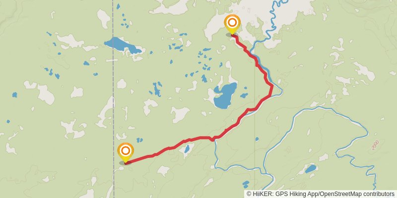 Bechler River Trail alt 1 Map