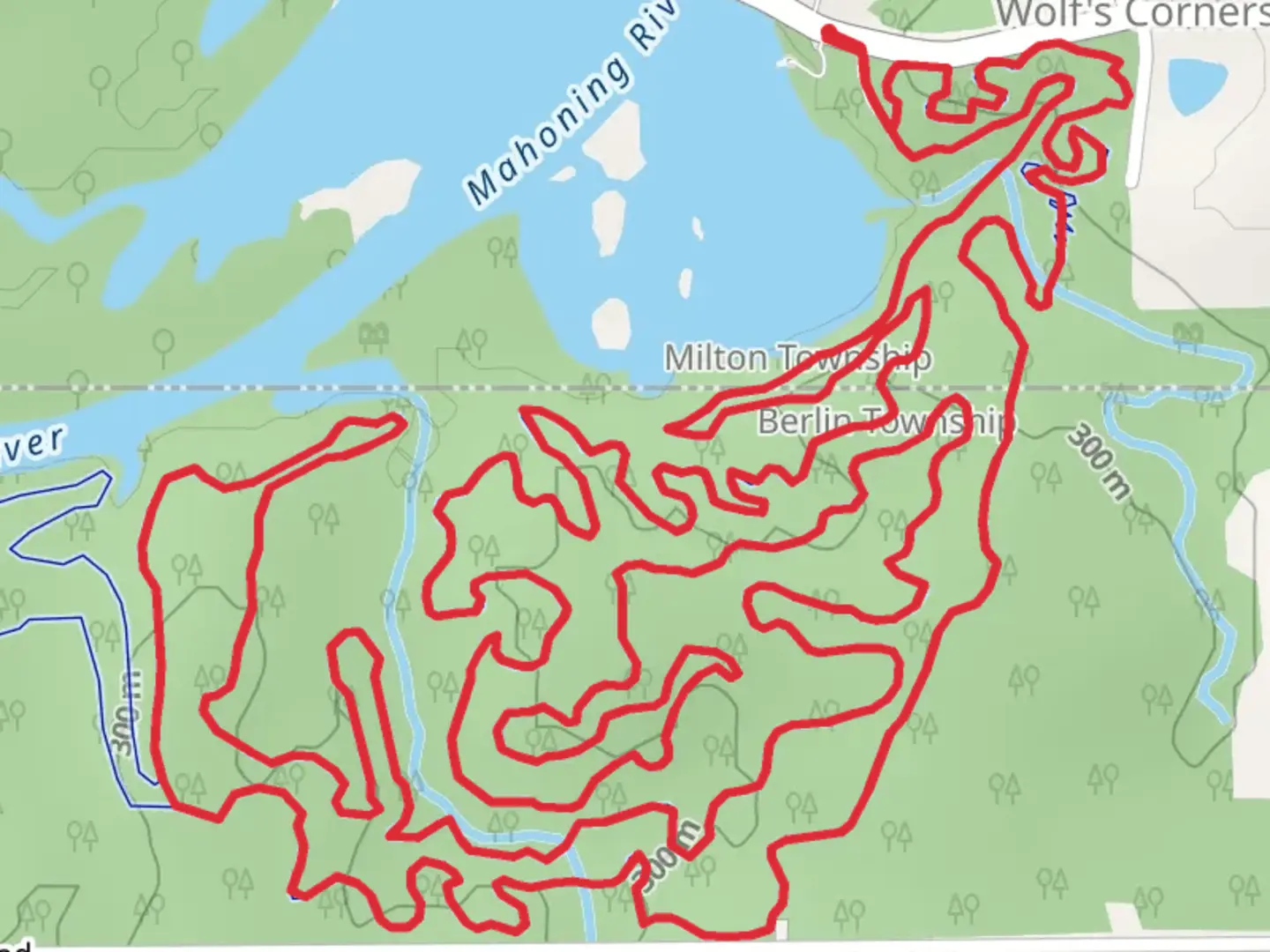 An image depicting the trail Lake Milton Loop and its surrounding area.
