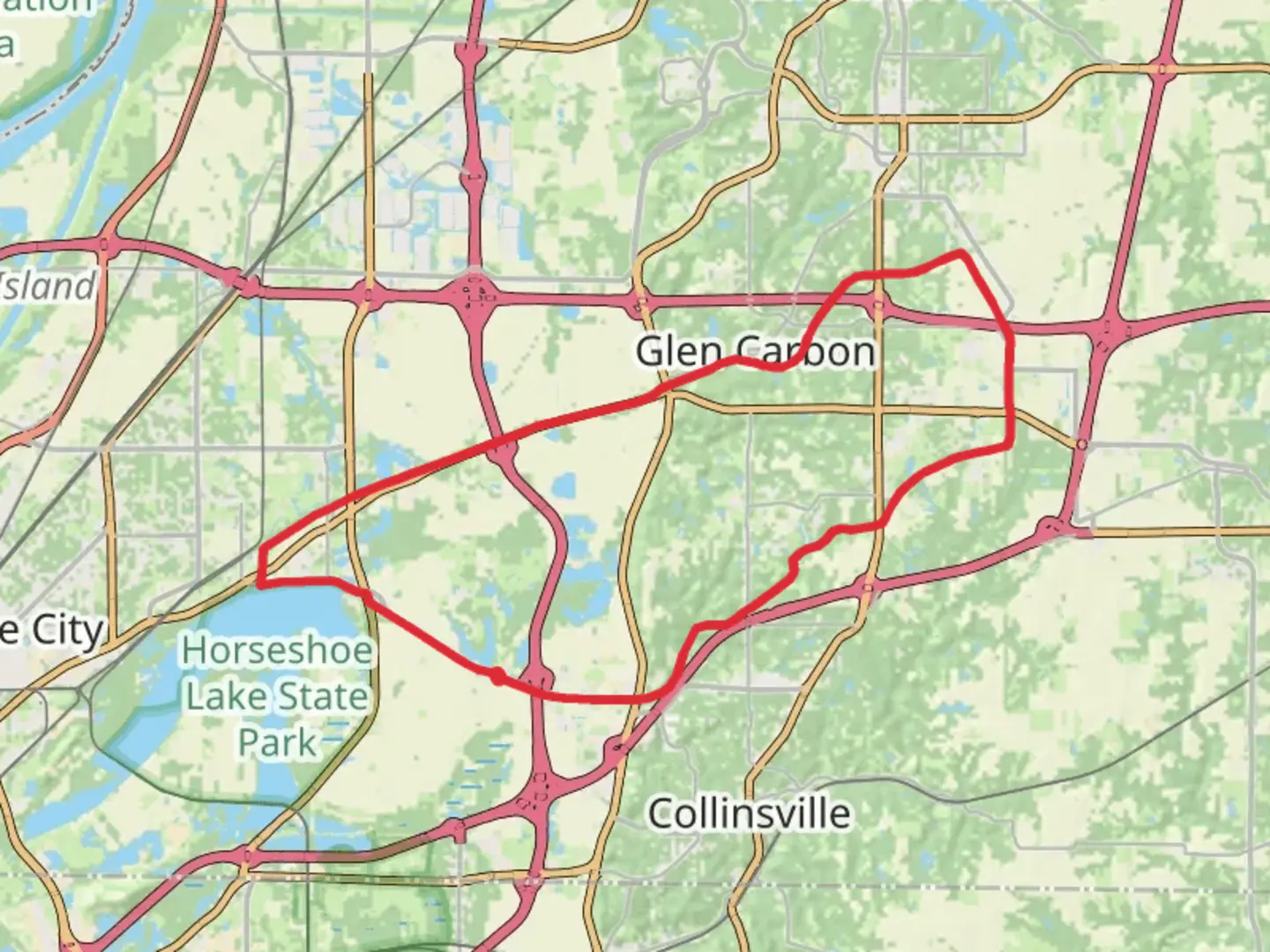 An image depicting the trail MCT Nature, MCT Ronald J Foster Heritage and MCT Schoolhouse Loop Trail and its surrounding area.