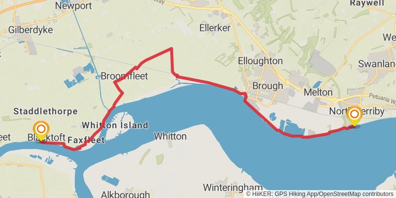 Yorkshire Round stage 34 Map