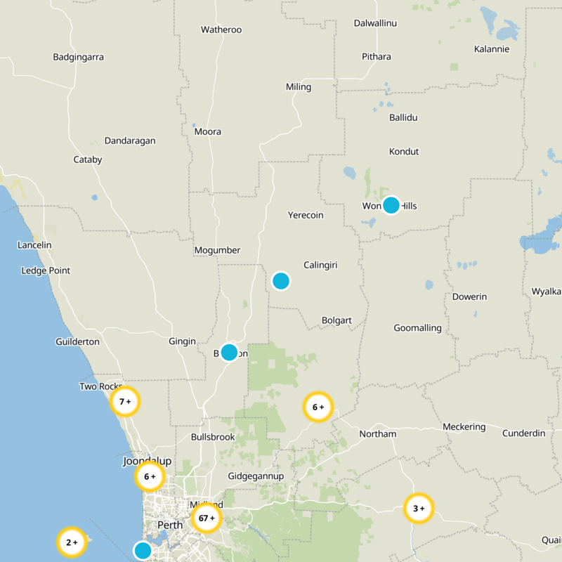 Calingiri Static Map