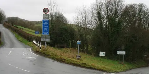 An image depicting the trail Dinas Mawddwy and Meirion Mill and its surrounding area.