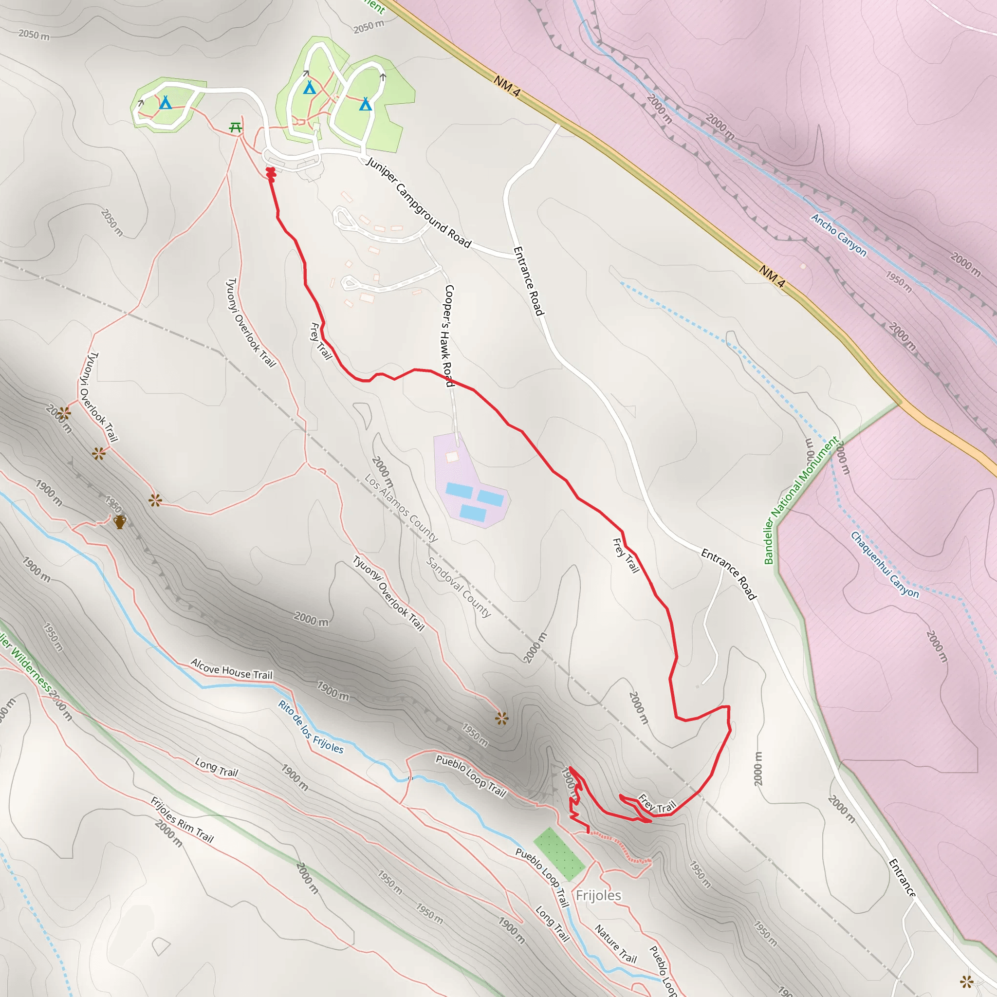 Frey Trail mobile static map