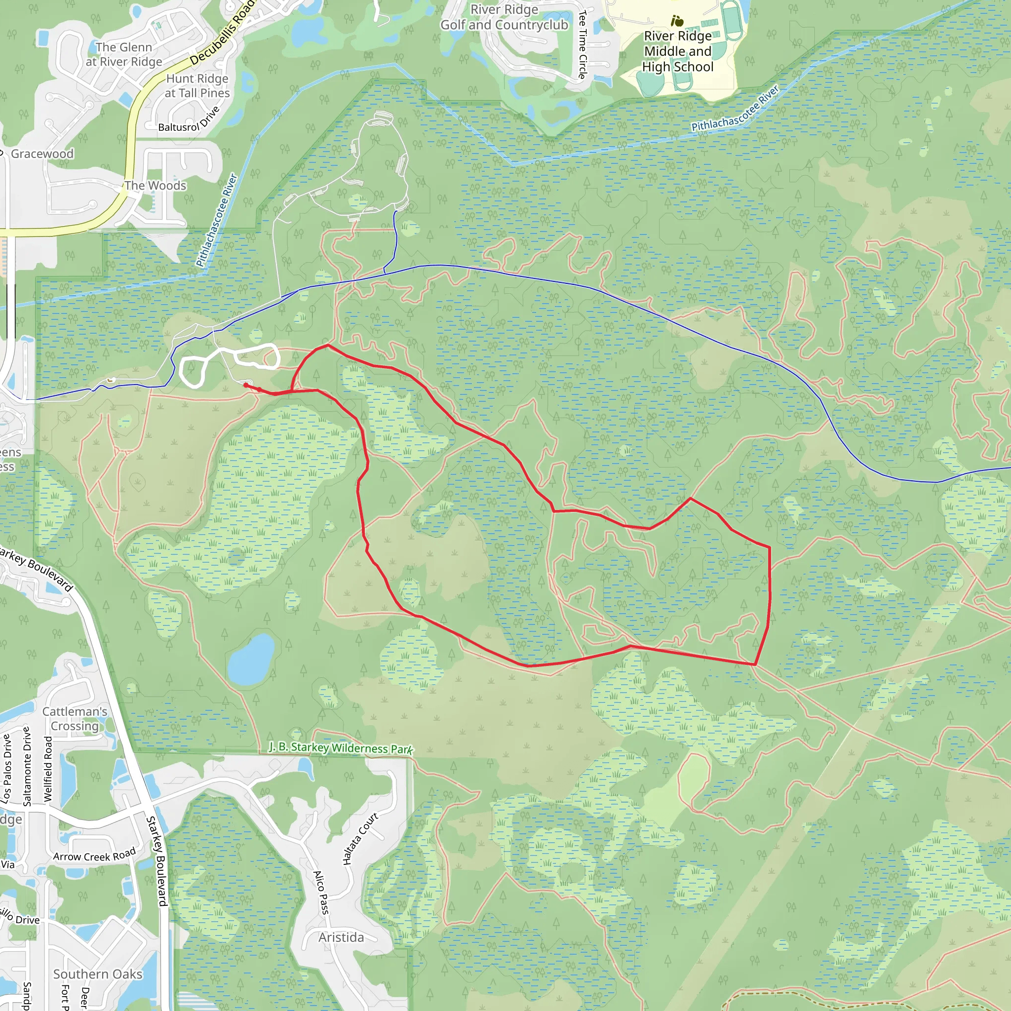 Wilderness Road Loop mobile static map