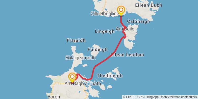 Hebridean Way stage 2 Map