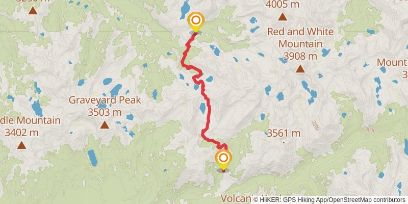 Pacific Crest Trail - Central California stage 23 Map