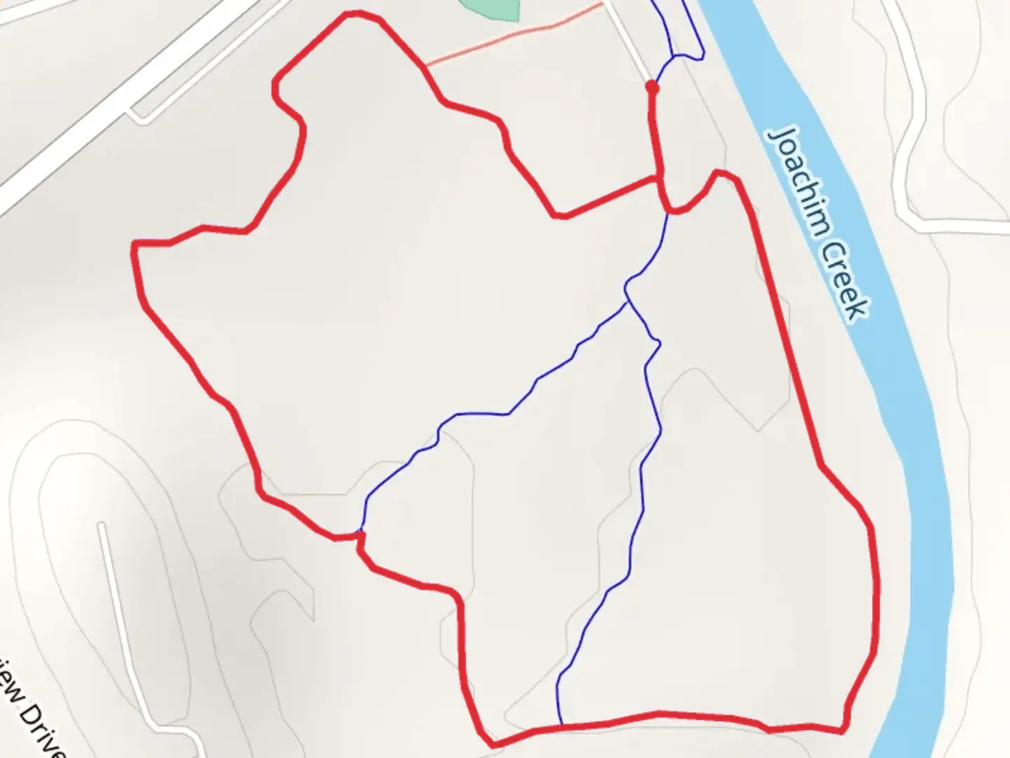 An image depicting the trail Joachim Avenue Loop - South and its surrounding area.