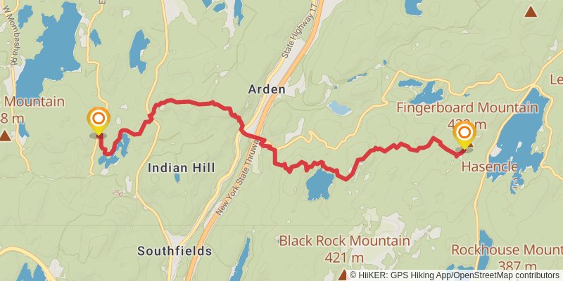 Appalachian Trail stage 136 Map