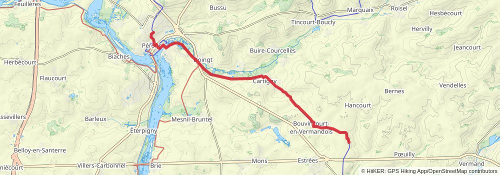 Via Francigena stage 17 Map