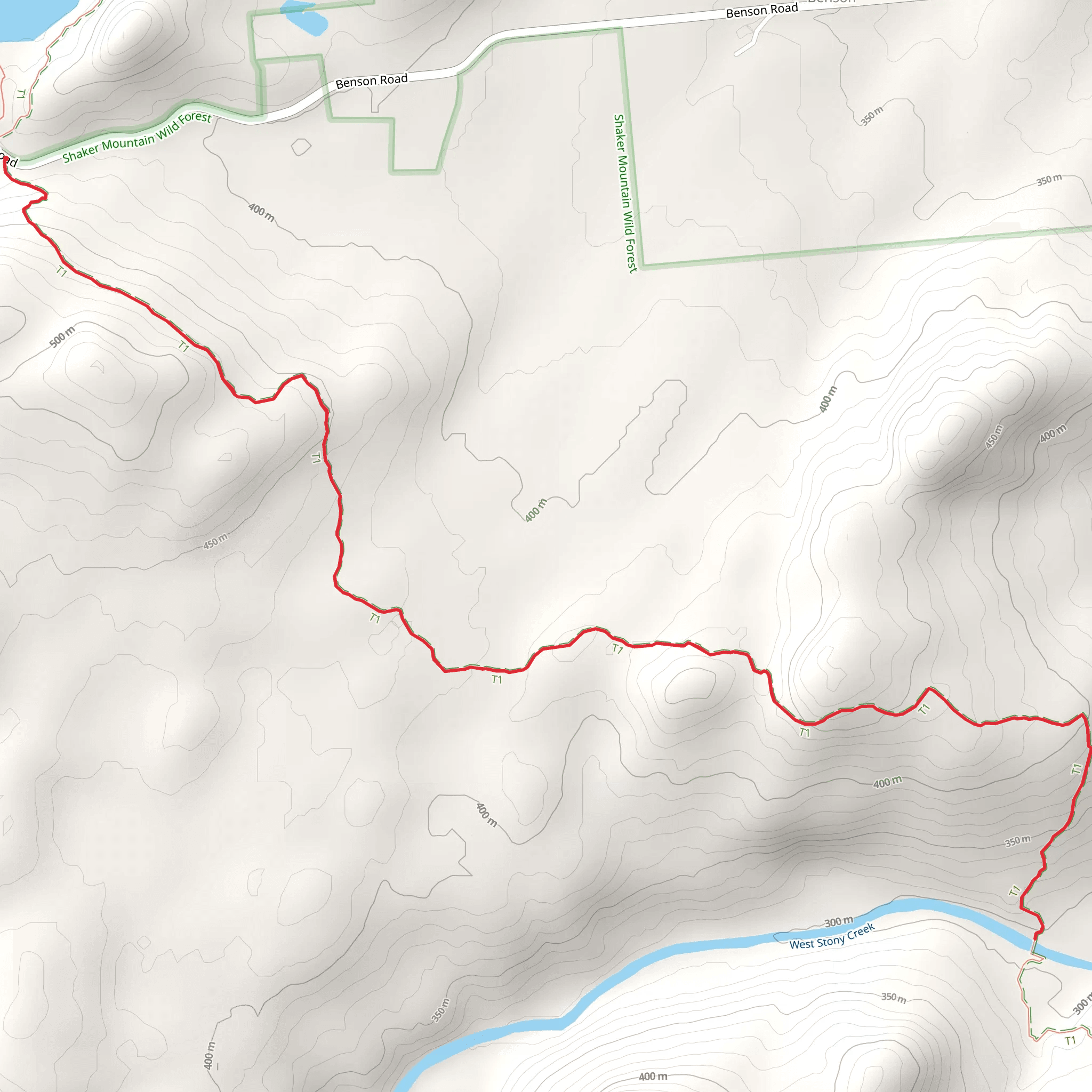 Northville-Placid Trail mobile static map
