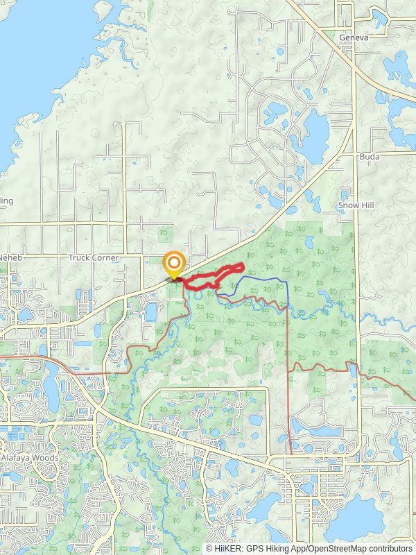 Barr Street and Florida Loop Trail mobile static map