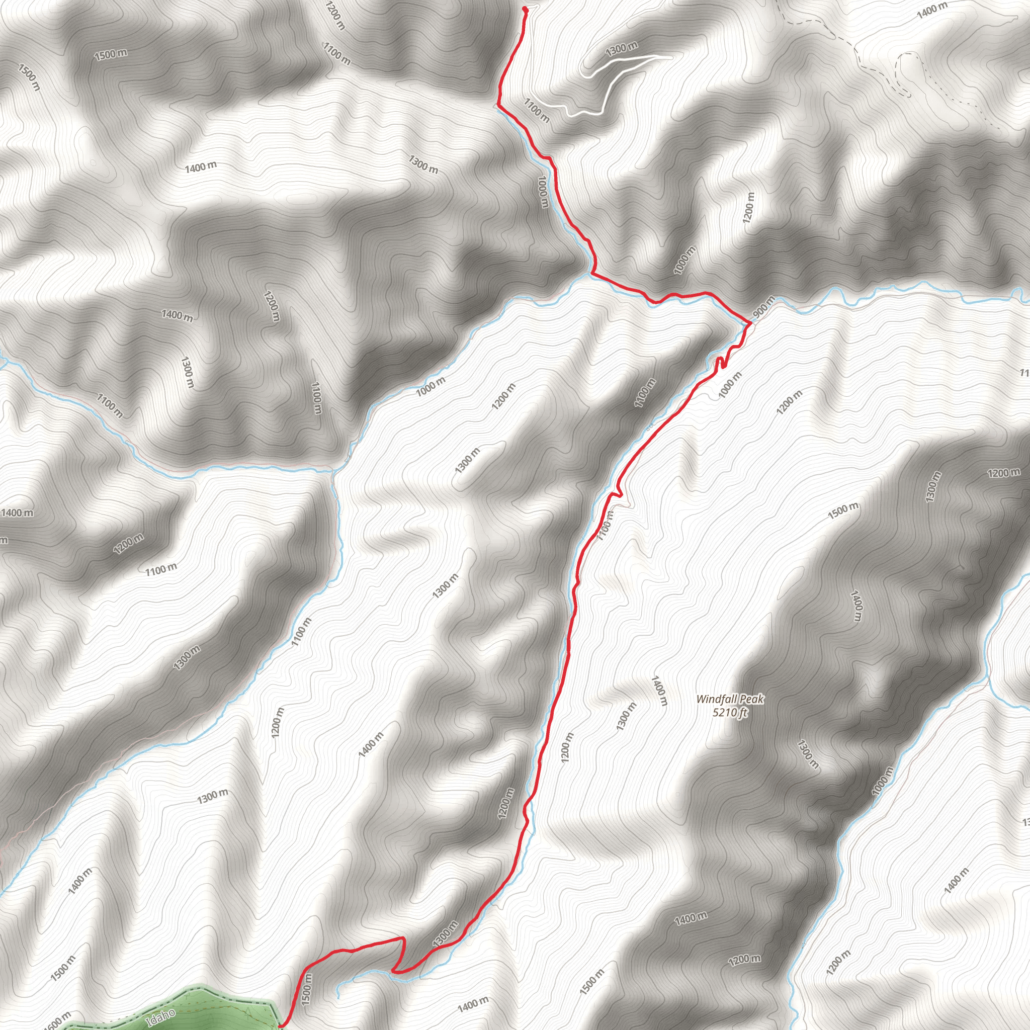 Attlebury Trail via Robin Run Trail mobile static map