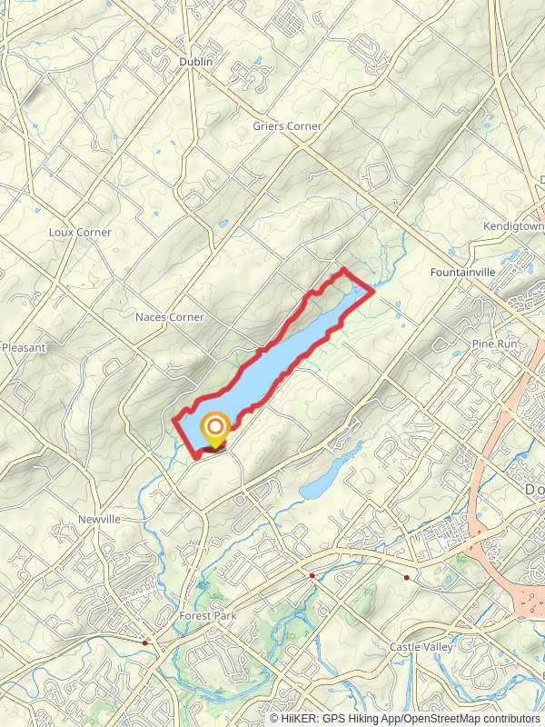 Lake Galena Loop Trail mobile static map