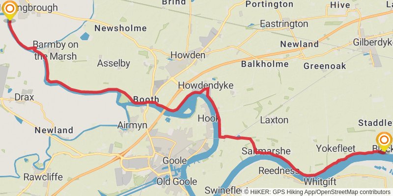 Wild Yorkshire Way stage 38 Map